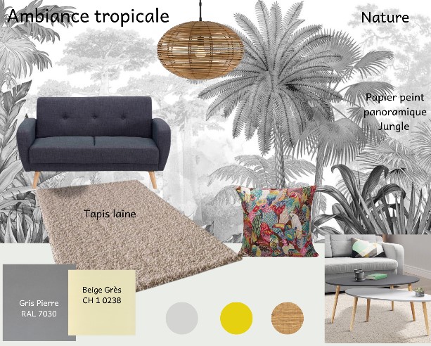 Planche ambiance tropicale